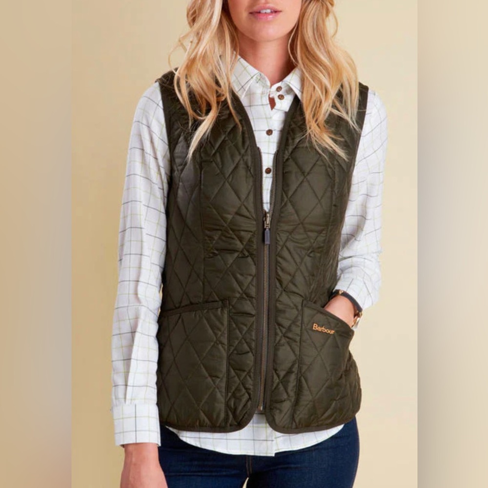 Barbour Women’s Green Vest - size 14, not lined